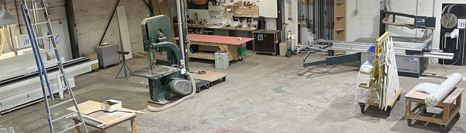 vu de haut de l'atelier